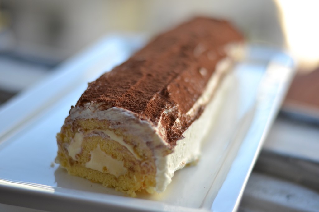 Brazo de gitano de tiramisú