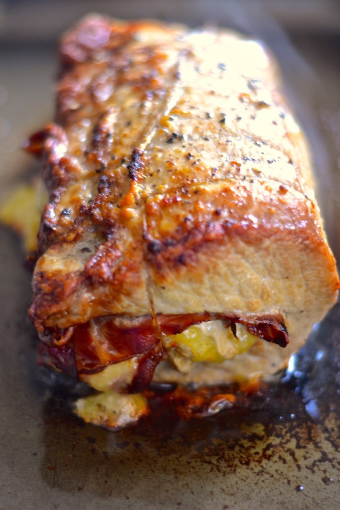 Lomo de cerdo relleno de jamón y queso