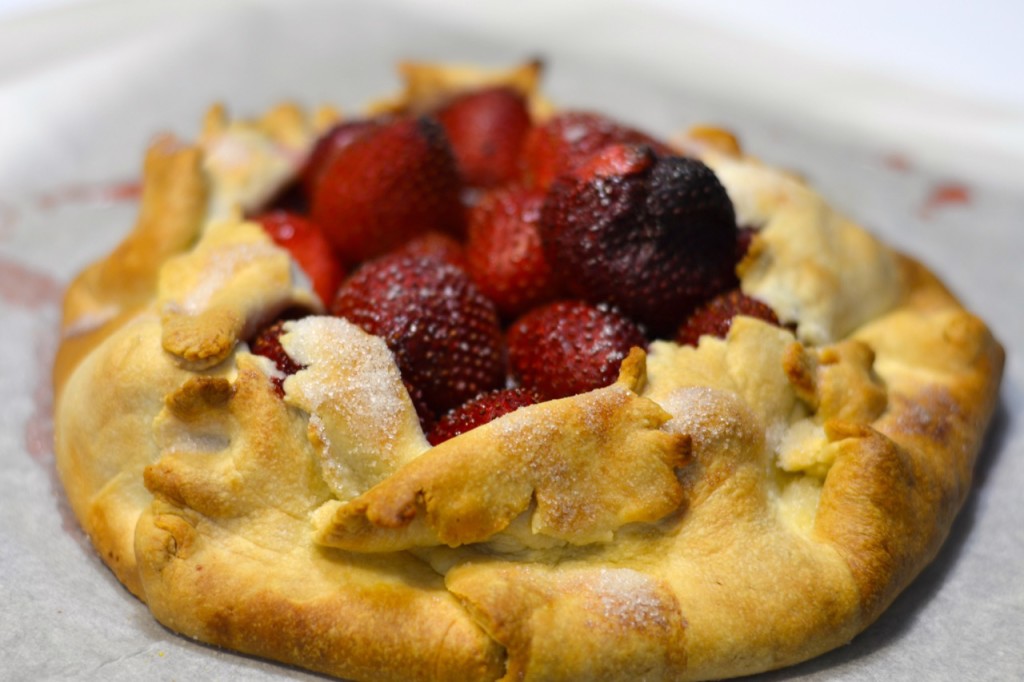 Tarta rústica de fresas