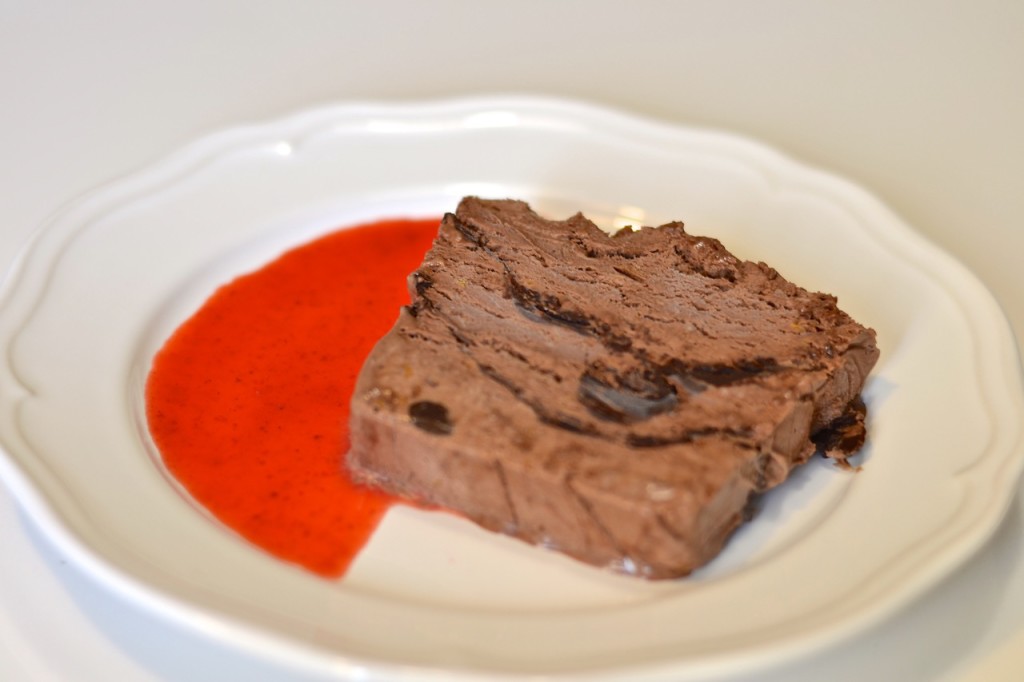 Semifrío de chocolate