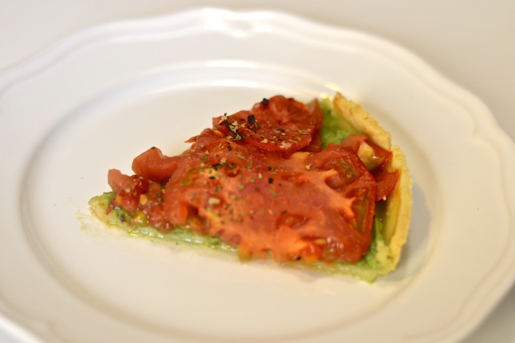 Tarta de tomate y mostaza