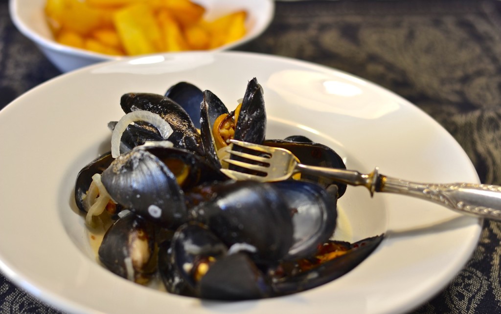 Mejillones a la crema