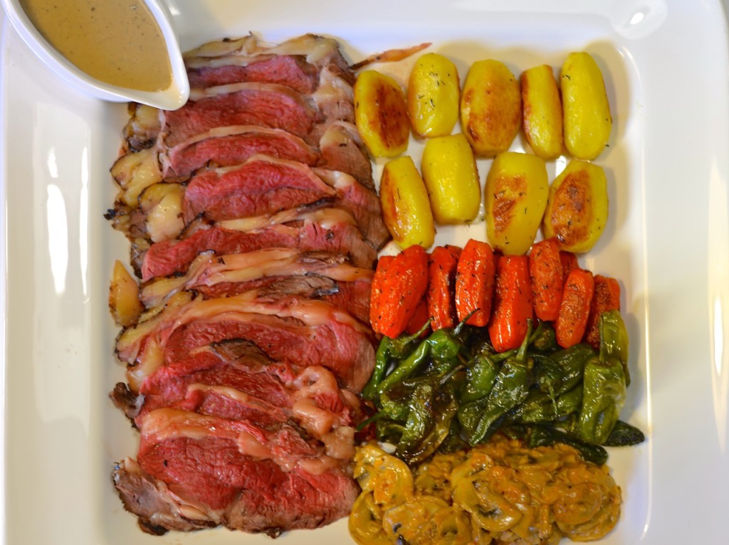 Roastbeef a la pimienta verde