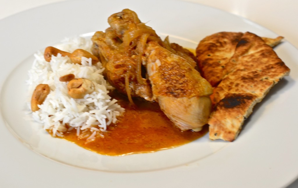 Pollo al curry rojo
