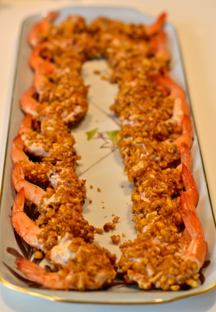 Langostinos con kikos