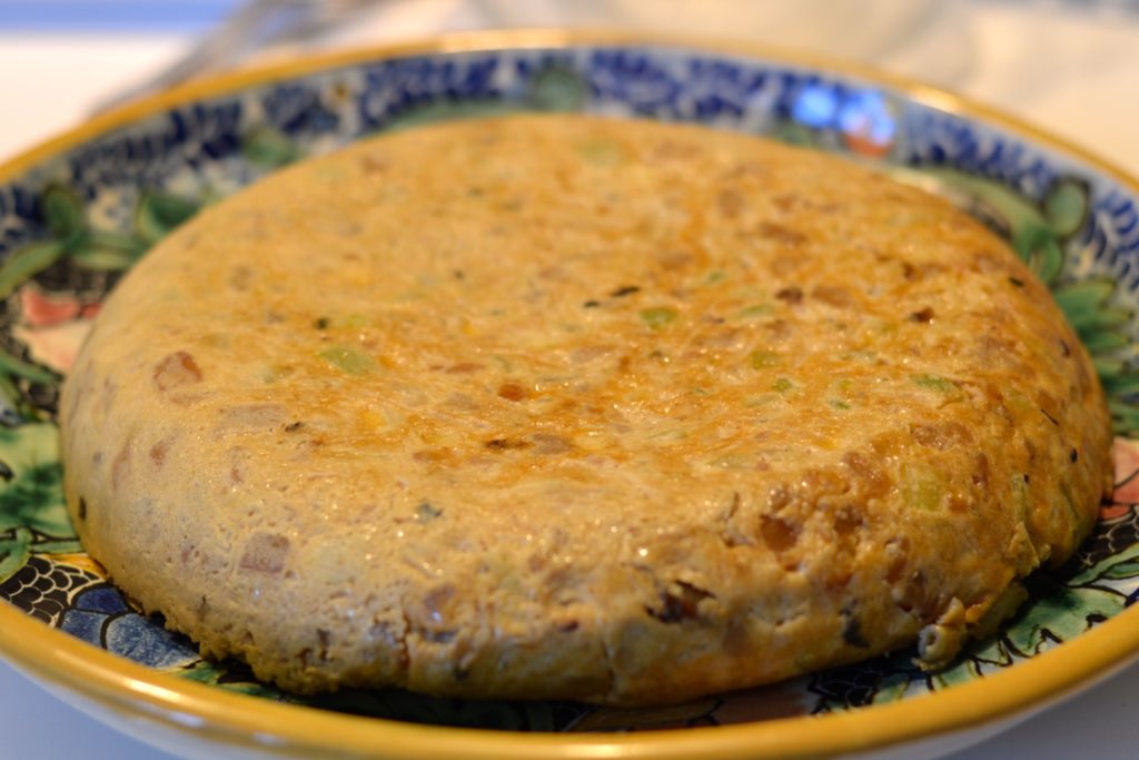 Tortilla de patata con calabacín
